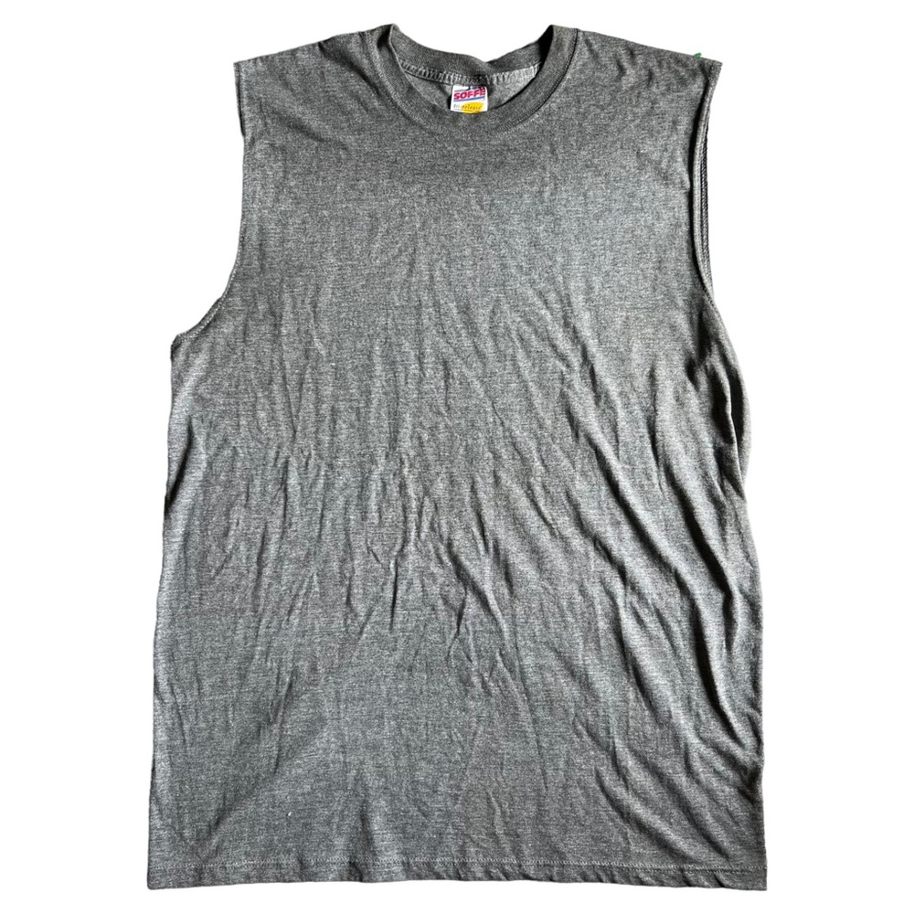 Vintage Soffe Dri-Release Dark Gray Tank Top Muscle Shirt Size XL Made In USA